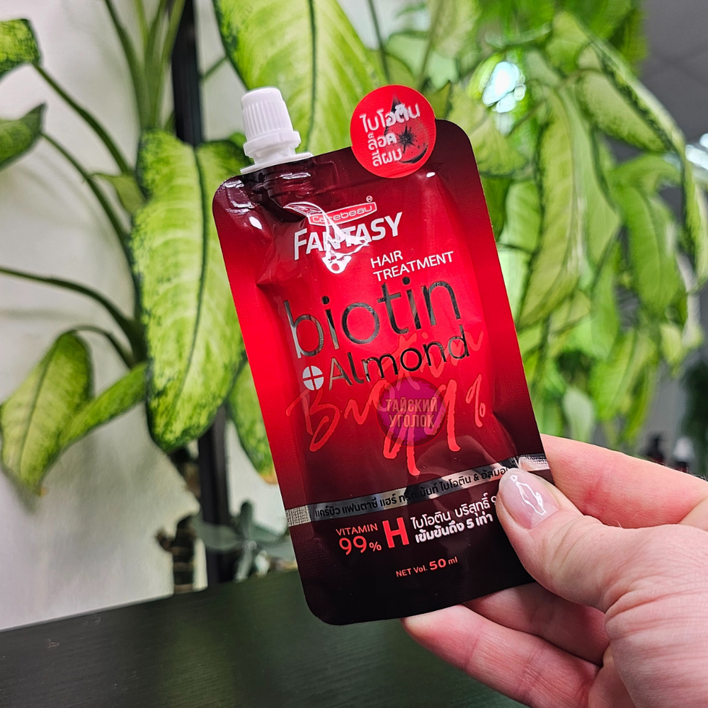 Маска для волос Carebeau Biotin и миндаль восстанавливающий 50 мл