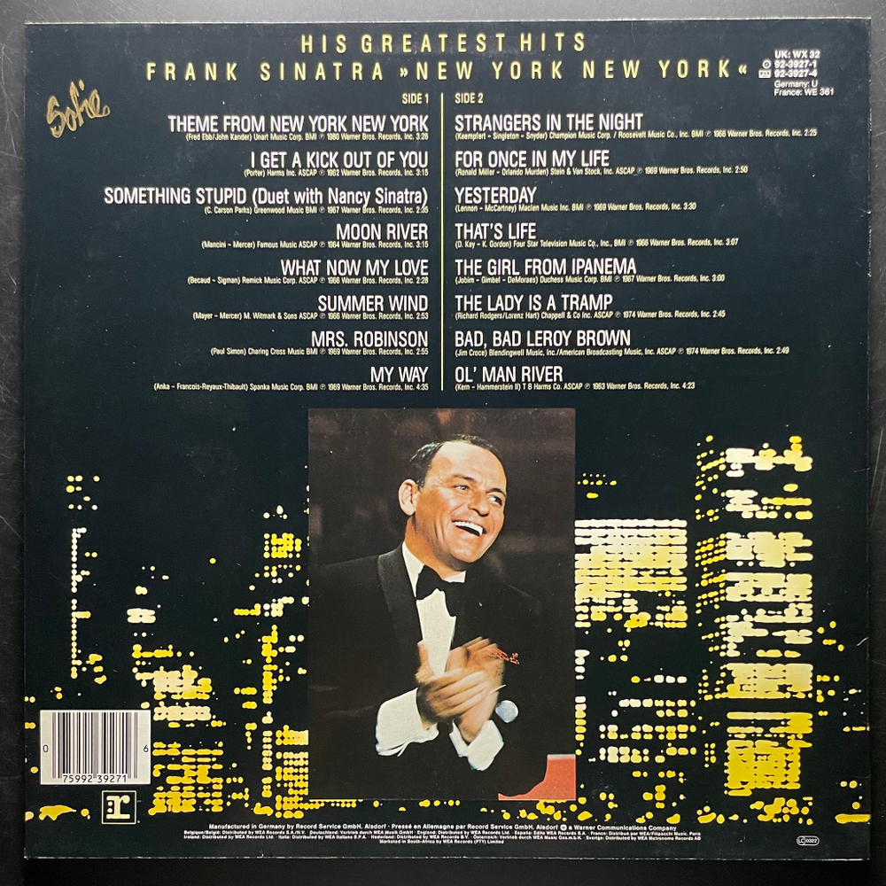 Frank Sinatra - His Greatest Hits (Германия 1983г.)
