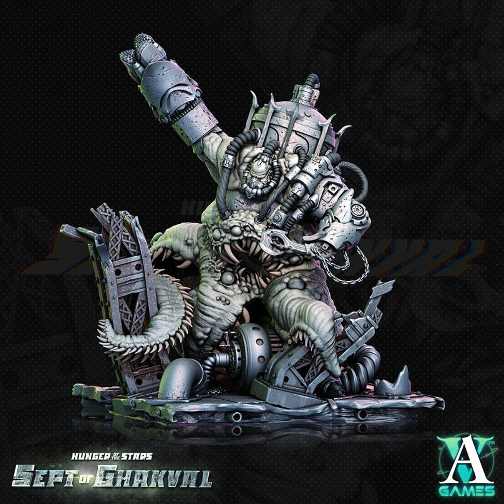 Grand Alliance Chaos Chaos Daemons Демон Нургла миниатюра для dnd, днд, pathfinder, фентези, Настольная игра, НРИ, Варгейм, РПГ