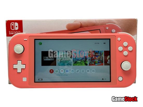 Игровая приставка Nintendo Switch Lite 32GB+128GB (Б/У, Коралловый, прошитая SN: XJJ10021669988)