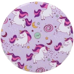 Зеркало косметическое круглое «КОЛЛЕКЦИЯ МАРЦИПАН», единорог, d-7,5см (пакет с подвесом)