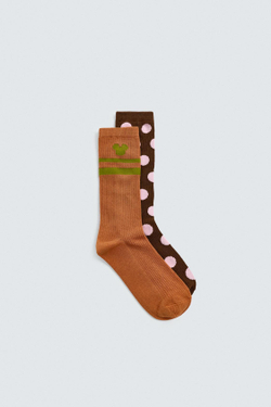 ZARA HARRY LAMBERT X DISNEY КОМБИНИРОВАННЫЕ НОСКИ, РАЗНОЦВЕТНЫЙ