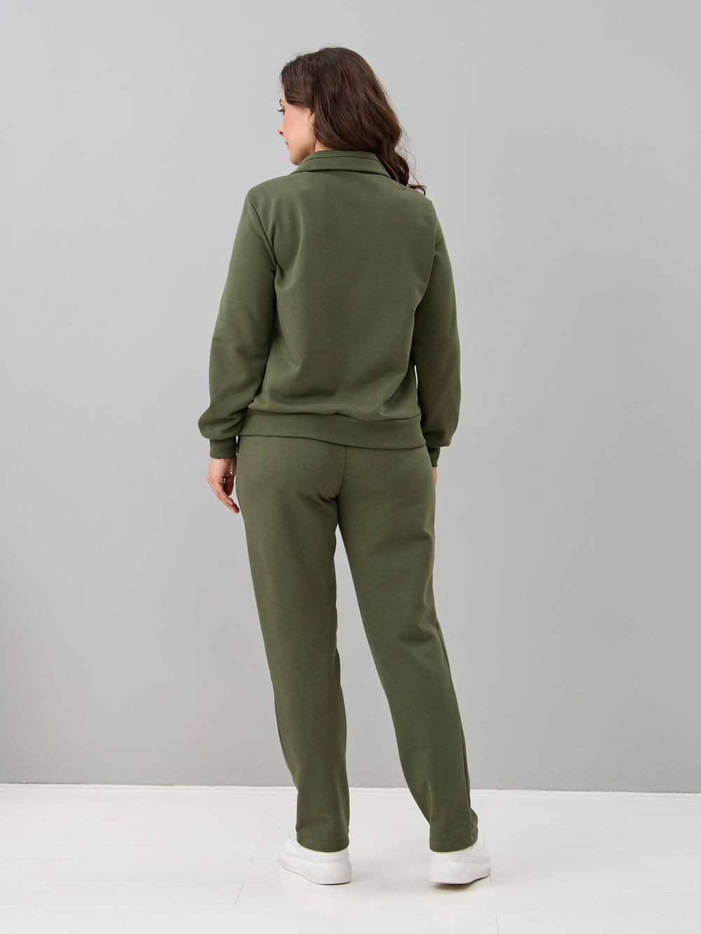 Костюм с брюками КБфп-584/светлый-хаки-п