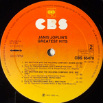 Janis Joplin ‎– Janis Joplin's Greatest Hits (Европа)