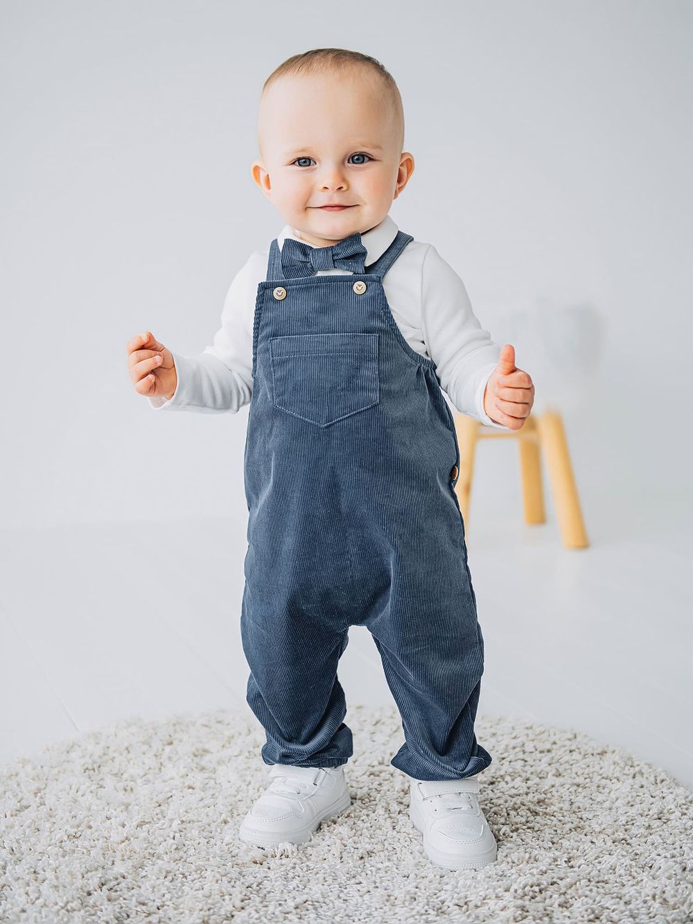 Полукомбинезон вельветовый "Деним" 0+