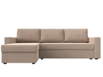 Диван угловой Траумберг Лайт левый угол, Бежевый, Велюр, 117151L