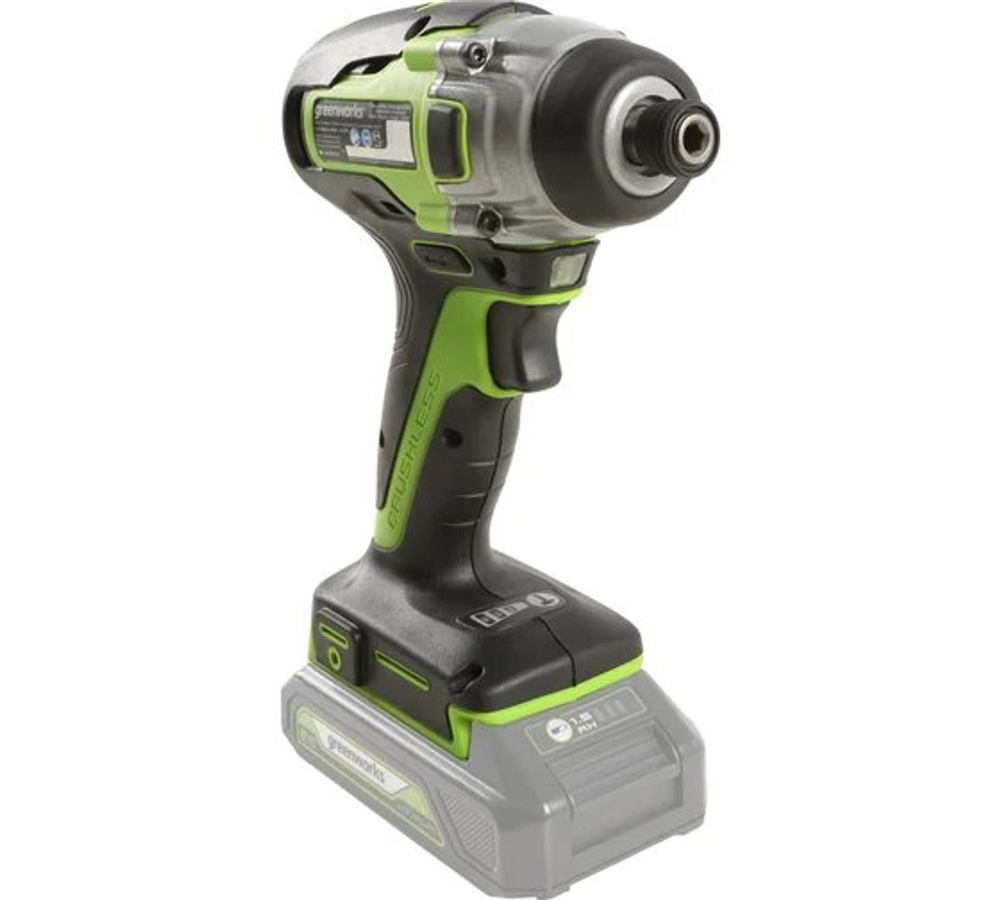 Винтоверт ударный аккумуляторный GREENWORKS GD24ID3 24В,300Нм,1/4HEX,б/щ,без АКБ и ЗУ (3802807)