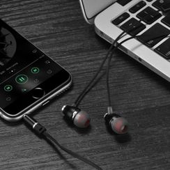 Qulaqcıq \ Наушники HOCO M28, Ariose, микрофон, кнопка ответа, кабель 1.2м, цвет: чёрный