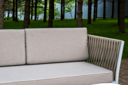 "Касабланка" модульная лаунж-зона из роупа (веревки), каркас из алюминия