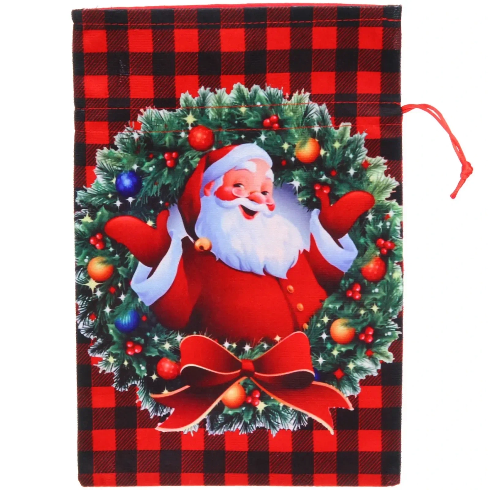 Мешок подарочный «А вот и Дед Мороз» 21*32 см