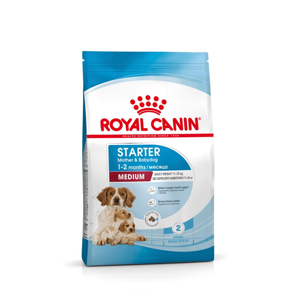 Royal Canin Medium Starter Корм для щенков средних размеров беременных и кормящих собак 12 кг