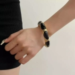 Браслет узкий Диора, Черный