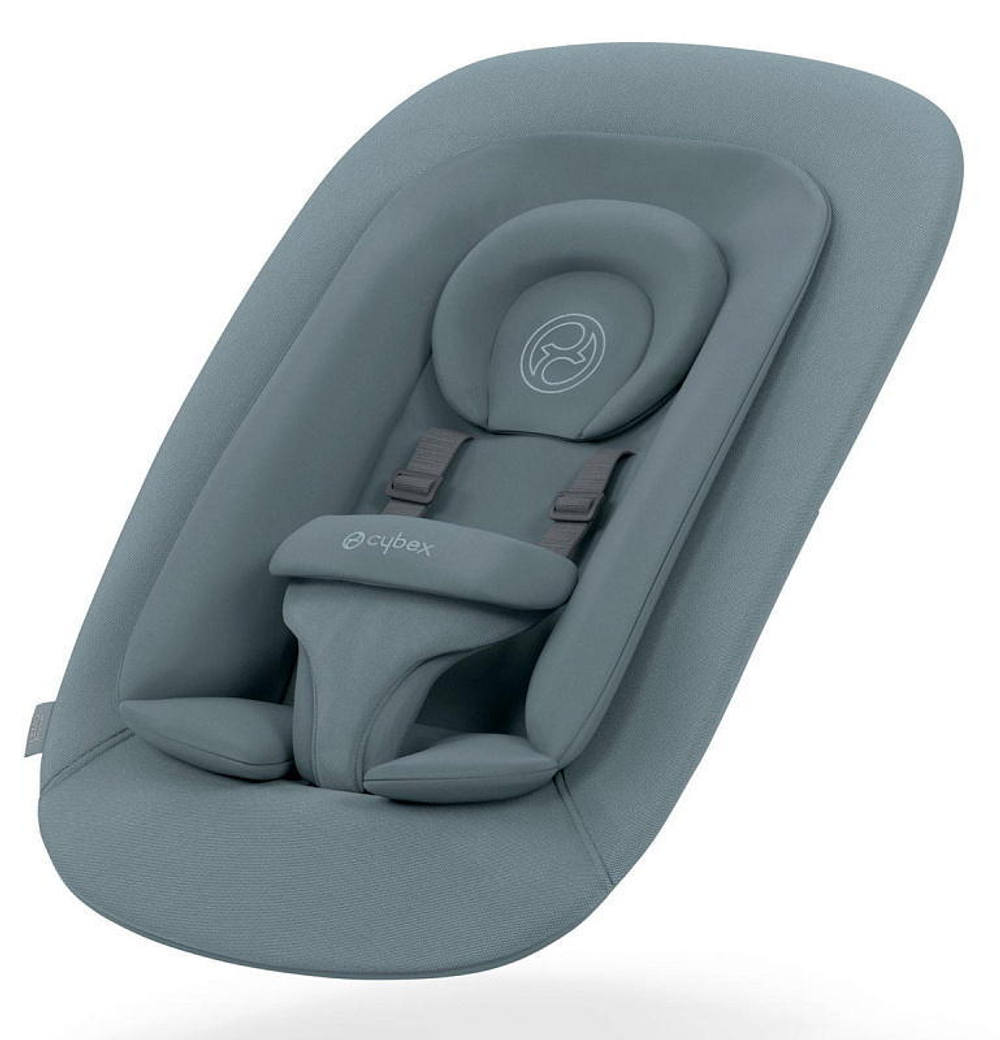 Стульчик для кормления Cybex Lemo 4 в 1 с мягкими чехлами Comfort Inlay Stone Blue/Stunning Black