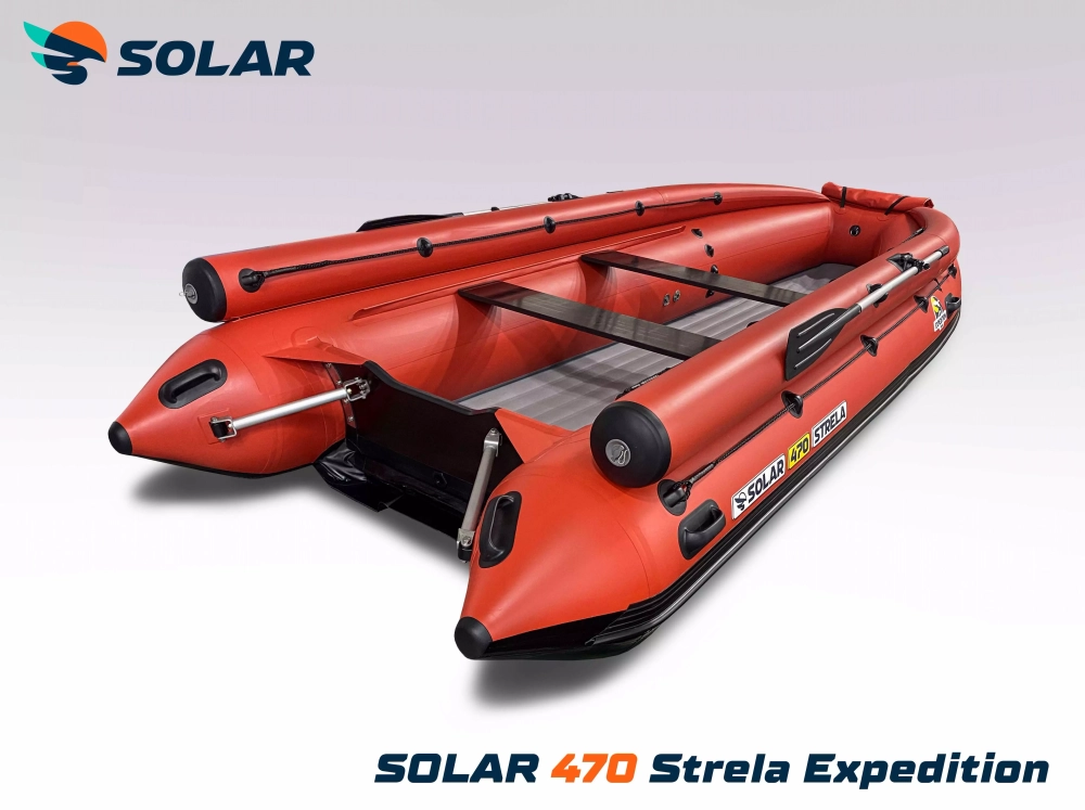Лодка надувная моторная solar-470 strela jet tunnel (expedition)
