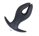 Анальный расширитель силиконовый с вибрацией Onjoy Silicone Collection (Цвет: черный)