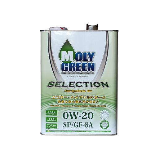 Масло моторное синтетическое MOLY GREEN SELECTION 0W-20 4л