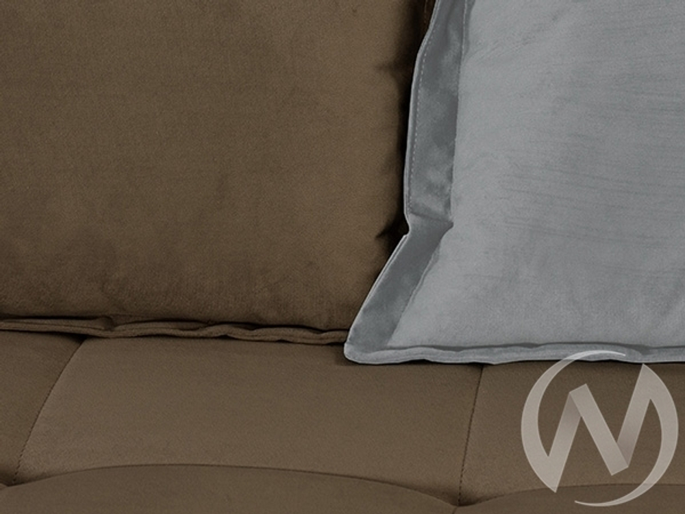 Диван прямой Аккорд (БД) GROUND 06 (песочно-серый)/GROUND 05 (серый)