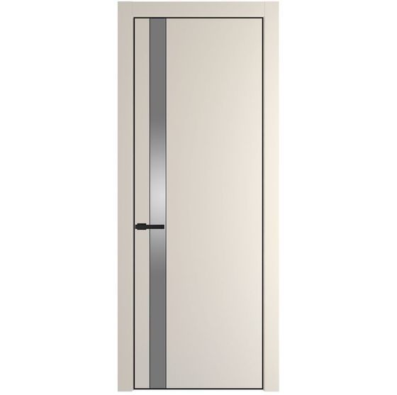 Profil Doors 18PA кремовая магнолия профиль чёрный матовый стекло серебро матлак