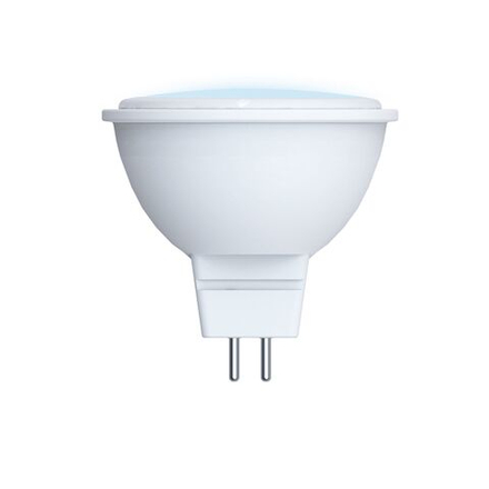LED-MR16-5W-4000K-GU5.3-FR-NR Лампа светодиодная. Форма MR16. матовая. Серия Norma. Белый свет 4000K. Картон. ТМ Volpe