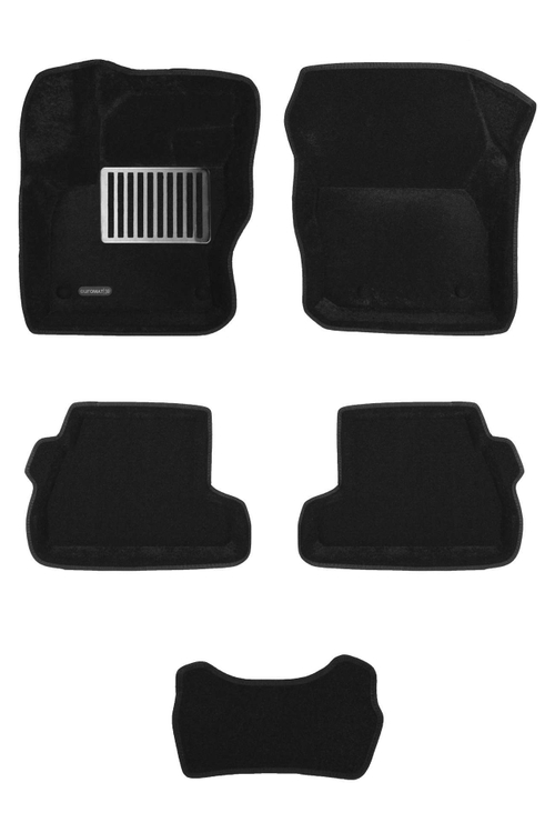 Коврики салона для FORD Focus 3 (2011-) Euromat 3D Lux черные. Арт. EM3D-002207