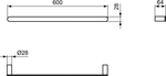 Полотенцедержатель 60 см Ideal Standard CONCA T4499A5
