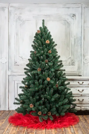 Искусственная елка Лапландия с шишками 300 см., мягкая хвоя, ЕлкиТорг (12300)