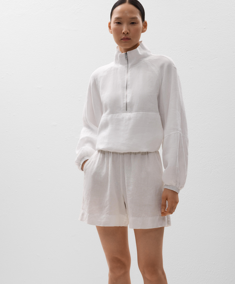 Oysho Шорты-бермуды из 100% льна, белый