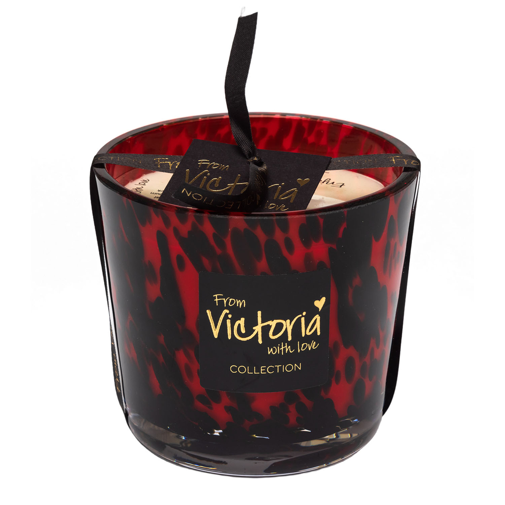 nan Свеча ароматическая Dots red Victoria with Love Красный