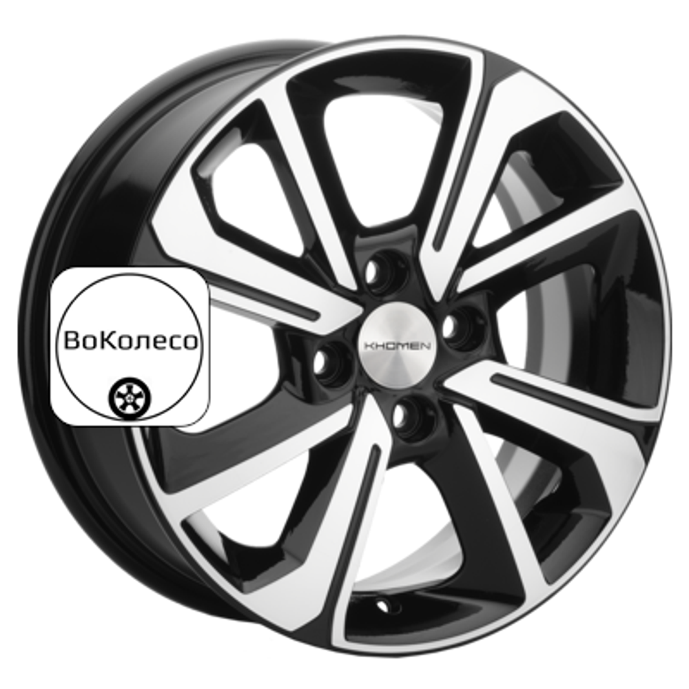 6x15/4x98 ET36 D58,6 KHW1501 (Lada Granta) Black-FP Khomen Wheels