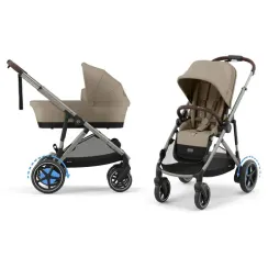 Детская коляска Cybex e-Gazelle S 2 в 1 TPE Almond Beige
