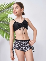 купальник раздельный 3 в 1 с шортами и топ парео