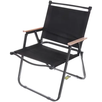 Кресло складное с подлокотниками до 100 кг SJ-0032, 55*53*78 см, цвет: чёрный, ТуристМастер