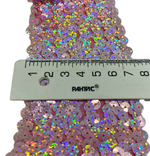 Тесьма эластичная пайтки ш-7см розовый. 1м