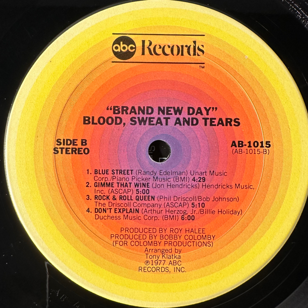 Blood, Sweat And Tears ‎– Brand New Day (США 1977г.)