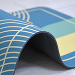 Коврик для ванной 43*73см гладкий, полиэстер, рисунок в ассортименте