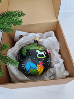 Шар стеклянный "Щелкунчик" ручная роспись