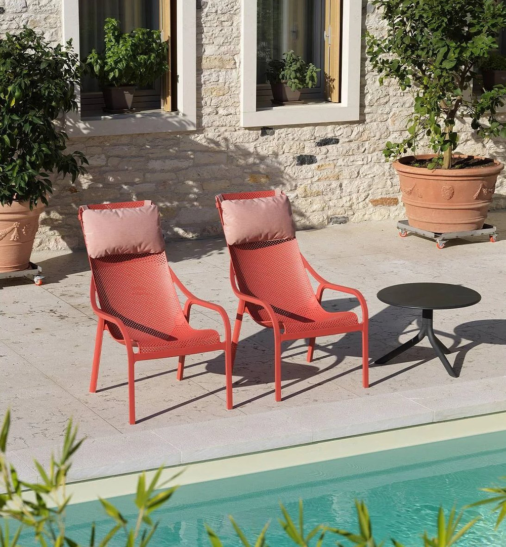 Подушка-подголовник для лаунж кресла Nardi Net Lounge, розовый