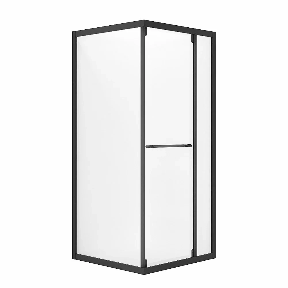 Душевой уголок Niagara Nova NG-6835-34BLACK 100х100 стекло прозрачное/профиль черный матовый