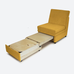 Кресло-кровать "Экономик" 70 см, велюр Dream Yellow