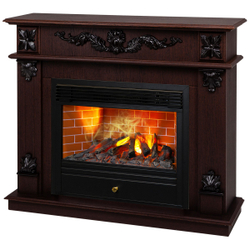 Электрокамин RealFlame Philadelphia 25,5/26 DN орех с очагом 3D Novara