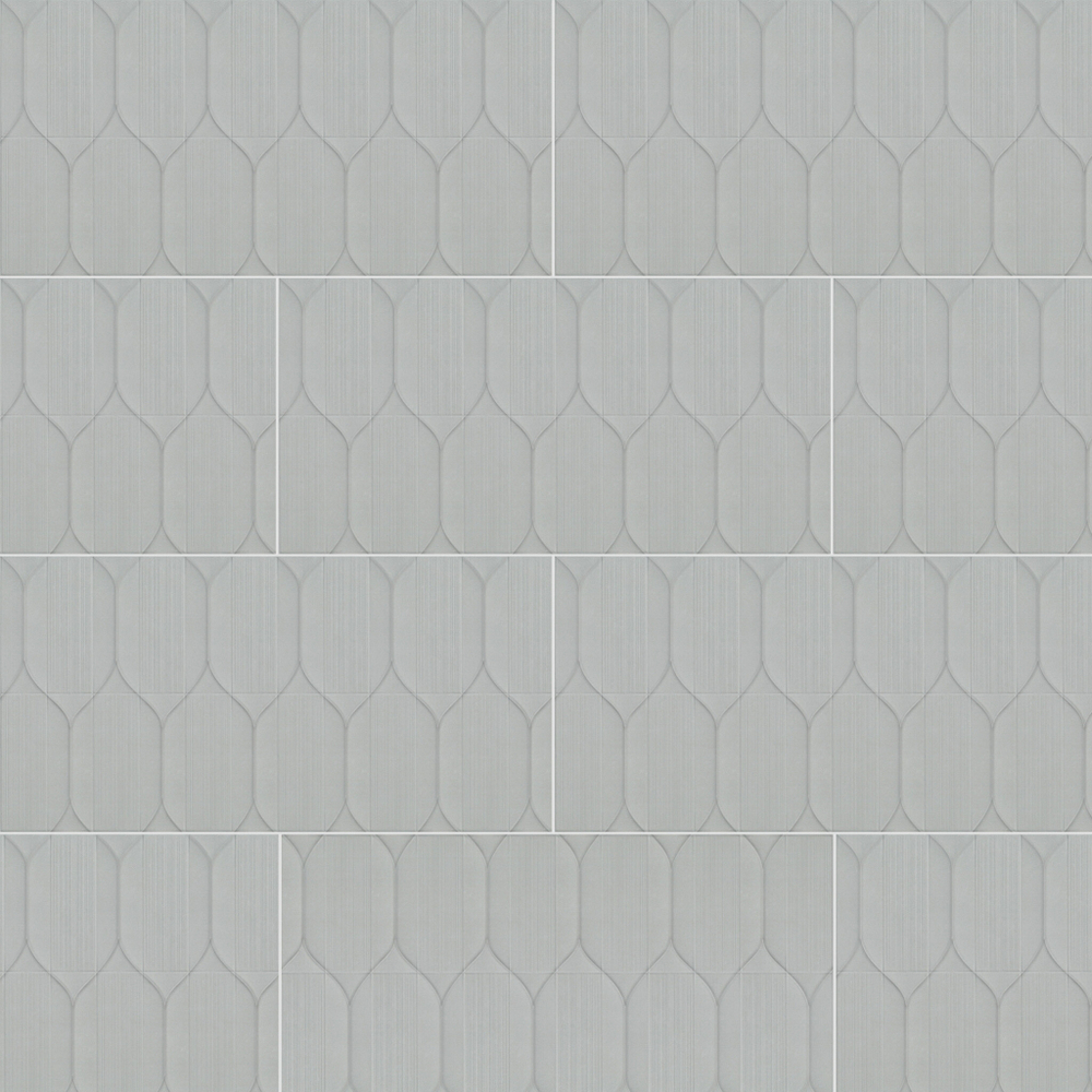 Керамогранит Lavelly Hexagon Relief светло-серый матовый 1200х600х8,5 мм (2 шт.=1,44 кв.м)