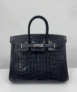 Сумка Hermes из кожи крокодила 25 см