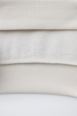 ZARA ХУДИ С ВЫШИТОЙ НАДПИСЬЮ, ЭКРЮ