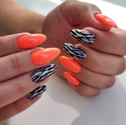 стемпинг зебра