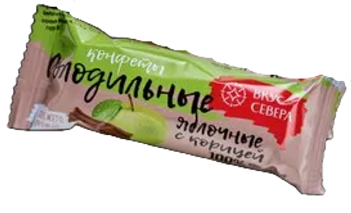 Конфета яблочная с корицей глазированная 26 г