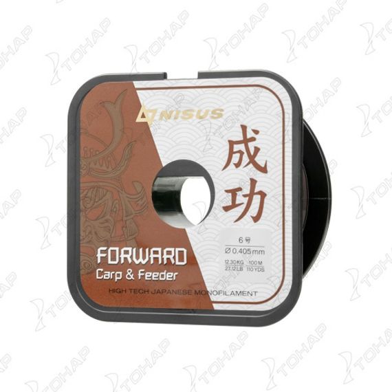 Леска FORWARD Carp & Feeder brown 0,405mm/100m Nylon (N-FСF-0405-100) Nisus