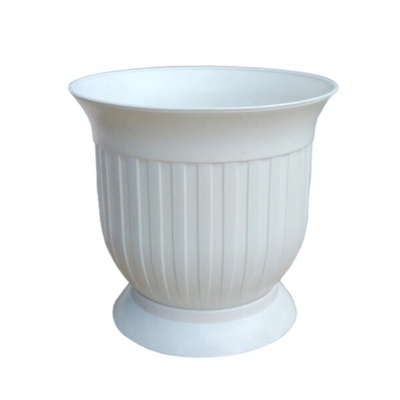 Вазон 1 л. на подставке белый