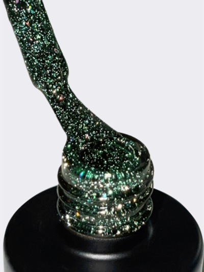 NR гель-лак Bright Flash 1090 - Светоотражающий зеленый, 10мл