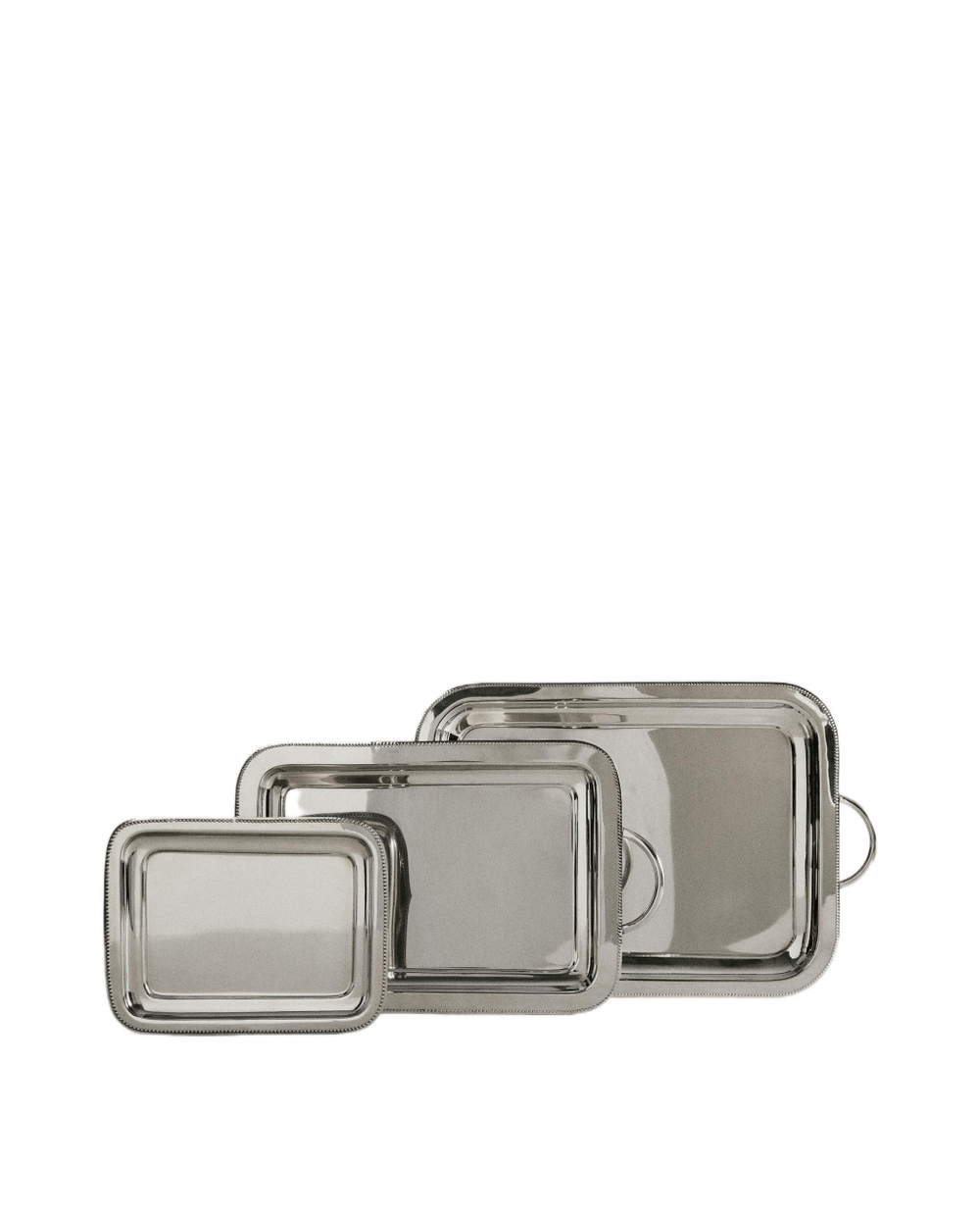 Zara Home Поднос из нержавеющей стали, 25.5 см