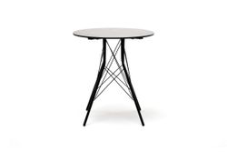 "Конте" интерьерный стол из HPL круглый Ø70см, цвет "серый гранит"